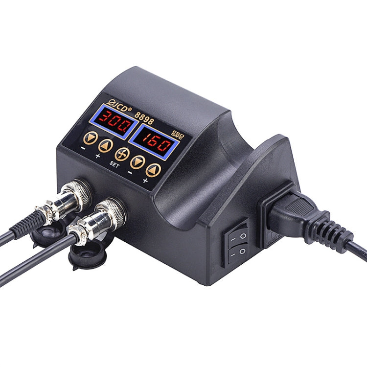 Hot Air Desoldering Station Dual Digital Display Two In One Temperature Control Electric Soldering Iron Soldering Station, EU Plug - Electric Soldering Iron by PMC Jewellery | Online Shopping South Africa | PMC Jewellery