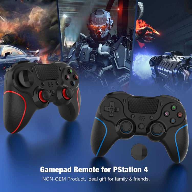 MB-P913 PC Six-Axis Somatosensory Back Key Programming Dual Vibration Bluetooth Gamepad For PS4 Pro(Black White) - Gamepads by PMC TechLife | Online Shopping South Africa | PMC TechLife
