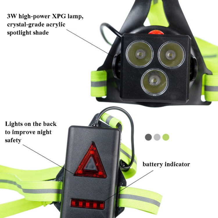 Outdoor Sports Running Light Waterproof Night Riding Light Highlight Rechargeable Mountaineering Light Chest Warning Light - Others by PMC Jewellery | Online Shopping South Africa | PMC Jewellery