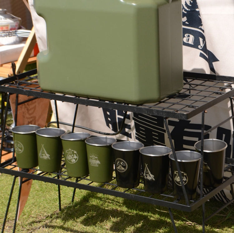 4 PCS / Set Outdoor Picnic Stainless Steel Cup With Storage Bag (White) - Cookwares & Tablewares by PMC TechLife | Online Shopping South Africa | PMC TechLife | Buy Now Pay Later Mobicred
