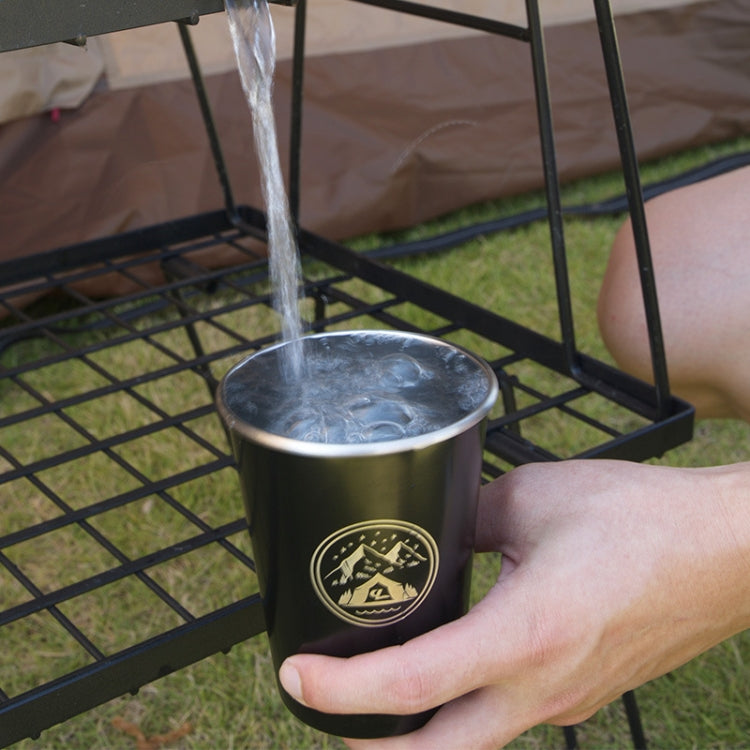 4 PCS / Set Outdoor Picnic Stainless Steel Cup With Storage Bag (Dark Blue) - Cookwares & Tablewares by PMC TechLife | Online Shopping South Africa | PMC TechLife