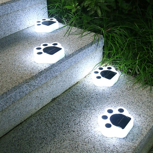 Bear Paw Outdoor Solar LED Courtyard Buried Light(White Light) - Buried Lights by PMC Jewellery | Online Shopping South Africa | PMC Jewellery