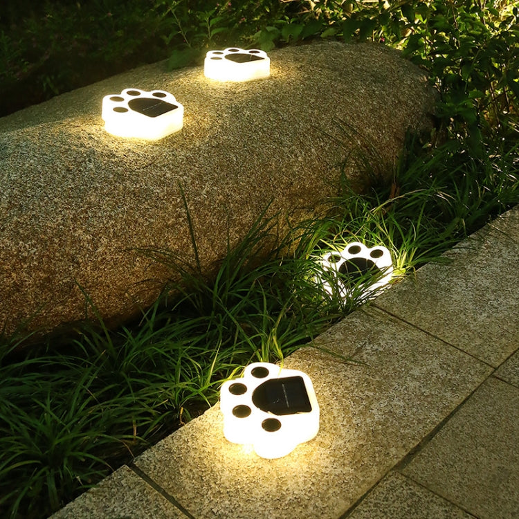 Bear Paw Outdoor Solar LED Courtyard Buried Light(White Light) - Buried Lights by PMC Jewellery | Online Shopping South Africa | PMC Jewellery