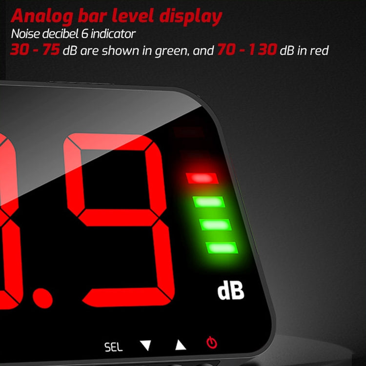 TASI TA653B Large-Screen Noise Meter Wall-Mounted Decibel Meter - Light & Sound Meter by TASI | Online Shopping South Africa | PMC Jewellery