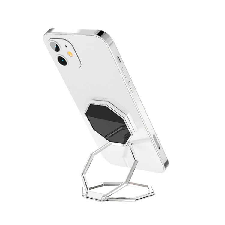 Metal Sticky Mobile Phone Ring Holder Desktop Stand(Silver) - Ring Holder by PMC TechLife | Online Shopping South Africa | PMC TechLife