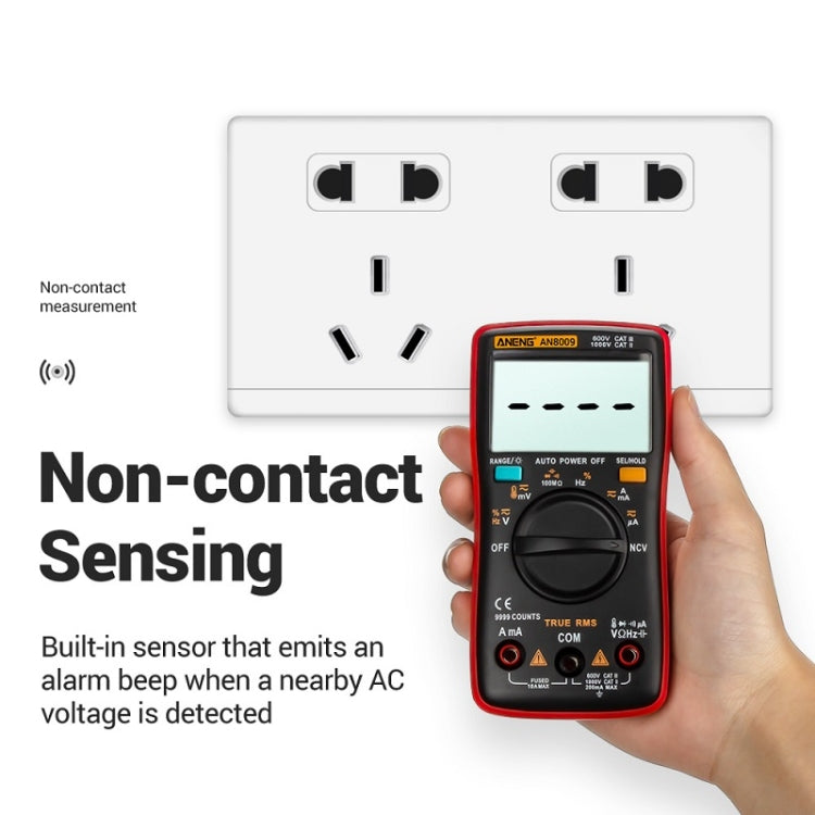 ANENG AN8009 NVC Digital Display Multimeter, Specification: Standard(Orange) - free shipping - PMC TechLife - Order now!