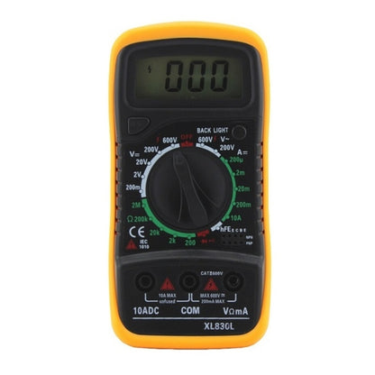 ANENG XL830L Multi-Function Digital Display High-Precision Digital Multimeter, Specification: Standard+10A Extra Tip Pen(Orange) - Digital Multimeter by ANENG | Online Shopping South Africa | PMC Jewellery | Buy Now Pay Later Mobicred