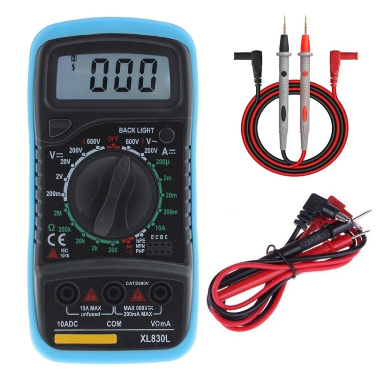 ANENG XL830L Multi-Function Digital Display High-Precision Digital Multimeter, Specification: Standard+10A Extra Tip Pen(Blue) - Digital Multimeter by ANENG | Online Shopping South Africa | PMC Jewellery | Buy Now Pay Later Mobicred