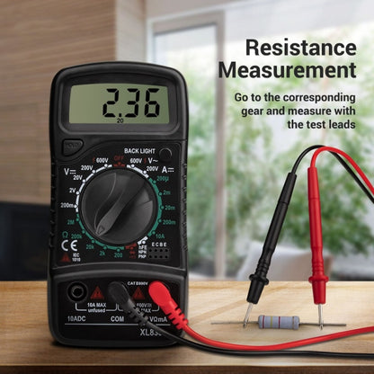 ANENG XL830L Multi-Function Digital Display High-Precision Digital Multimeter, Specification: Standard+10A Extra Tip Pen(Orange) - Digital Multimeter by ANENG | Online Shopping South Africa | PMC Jewellery | Buy Now Pay Later Mobicred