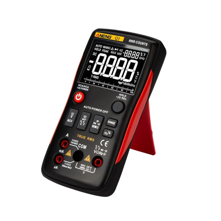 ANENG AN-Q1 Automatic High-Precision Intelligent Digital Multimeter, Specification: Standard with Cable(Red) - Digital Multimeter by ANENG | Online Shopping South Africa | PMC Jewellery | Buy Now Pay Later Mobicred