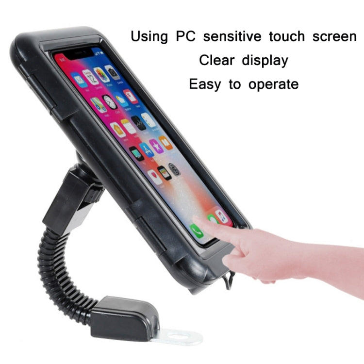 Motorcycle Bicycle Waterproof Mobile Phone Holder, Style: Handlebar (7 inch) - Holders by PMC TechLife | Online Shopping South Africa | PMC TechLife