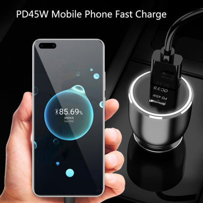 QL845C PD 45W USB-C / Type-C + QC 3.0 USB Car Charger(Black) - Car Charger by PMC Jewellery | Online Shopping South Africa | PMC Jewellery