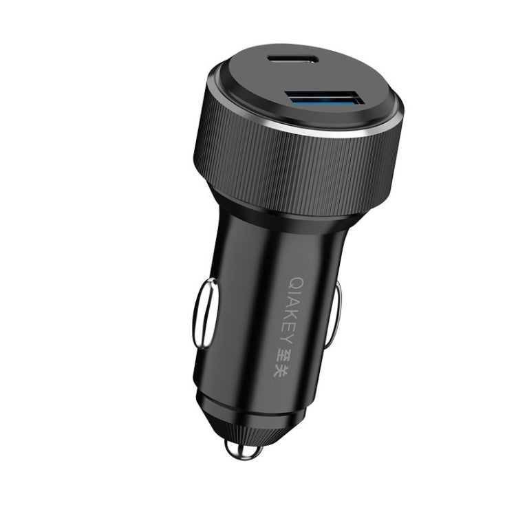 QIAKEY TM319 Dual Port Fast Charge Car Charger - Car Charger by QIAKEY | Online Shopping South Africa | PMC Jewellery