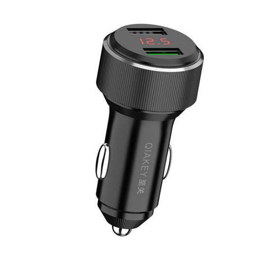 QIAKEY TM328L Dual Port Fast Charge Car Charger - Car Charger by QIAKEY | Online Shopping South Africa | PMC Jewellery