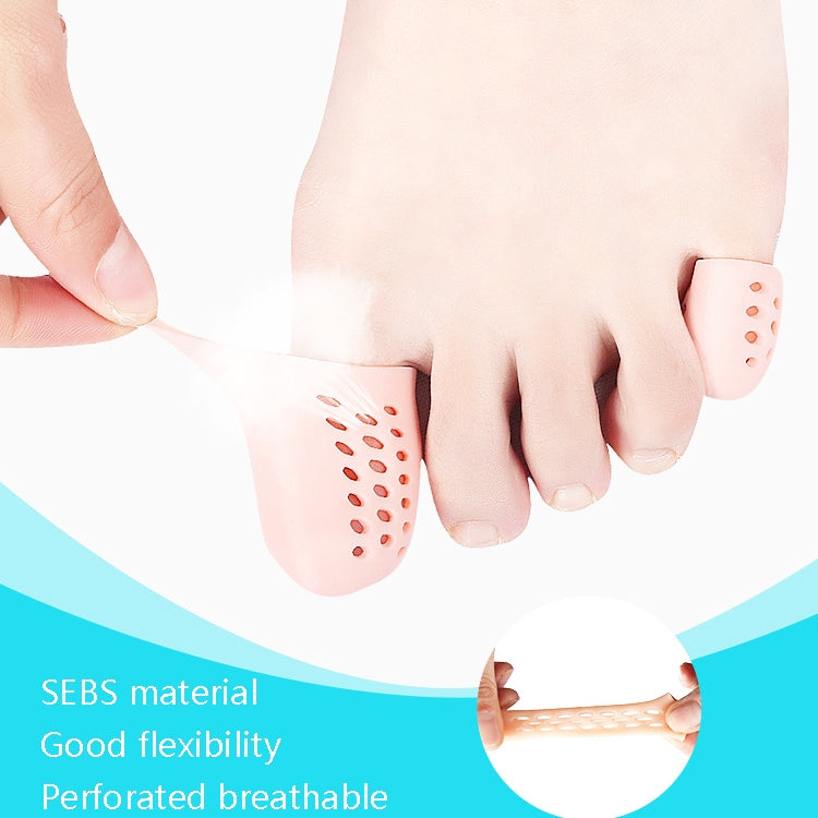 10 Pairs With Hole Toe Set High Heels Anti-Wear Anti-Pain Toe Protective Cover, Size: S(Bright Skin) - Corrector by PMC Jewellery | Online Shopping South Africa | PMC Jewellery