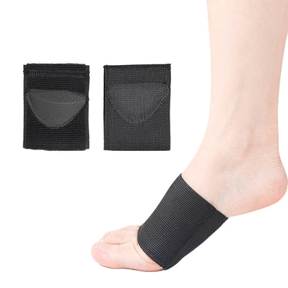 2 Pairs Flat Foot Bow Support Half Pad Elastic Bandage Foot Pad(Black M (39-42 Yard)) - Corrector by PMC Jewellery | Online Shopping South Africa | PMC Jewellery