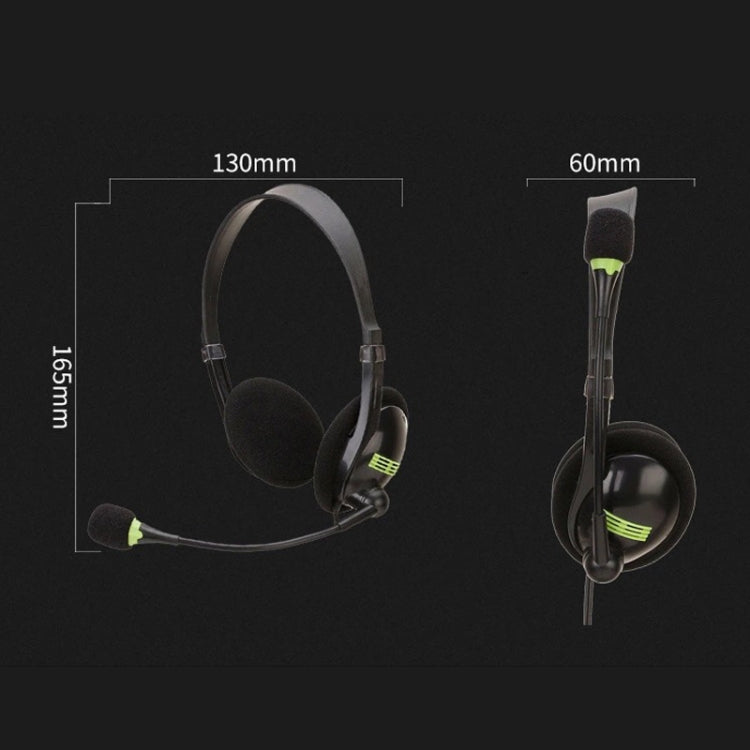 Head-Mounted Wired Headset With Microphone, Style: GAE-440 B - Multimedia Headset by PMC TechLife | Online Shopping South Africa | PMC TechLife