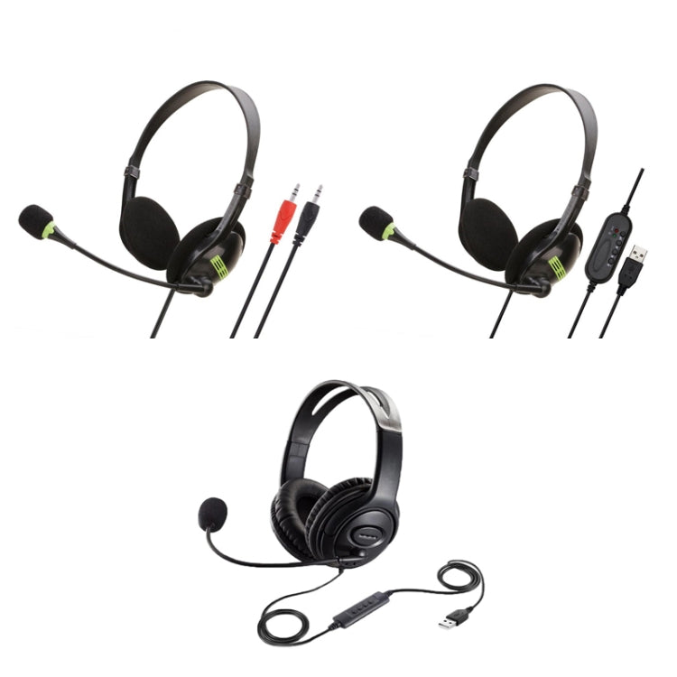 Head-Mounted Wired Headset With Microphone, Style: GAE-109 - Multimedia Headset by PMC TechLife | Online Shopping South Africa | PMC TechLife