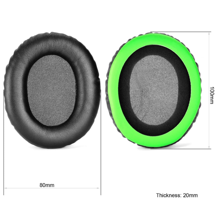 2pcs Headset Earmuffs For Kingston HyperX Cloud II / Silver / Alpha / Flight / Stinger, Color: Black Splicing - Earmuff & Pad by PMC TechLife | Online Shopping South Africa | PMC TechLife | Buy Now Pay Later Mobicred