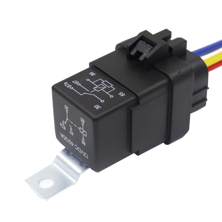 1040 5 Pin Waterproof Integrated Automotive Relay With Bracket, Rated voltage: 12V - Relays by PMC TechLife | Online Shopping South Africa | PMC TechLife | Buy Now Pay Later Mobicred