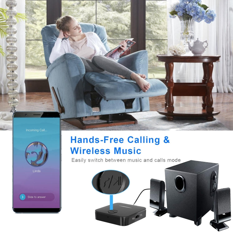 WB5 Bluetooth 5.0 Wireless Audio Adapter Receiver & Transmitter - Audio Receiver Transmitter by PMC TechLife | Online Shopping South Africa | PMC TechLife