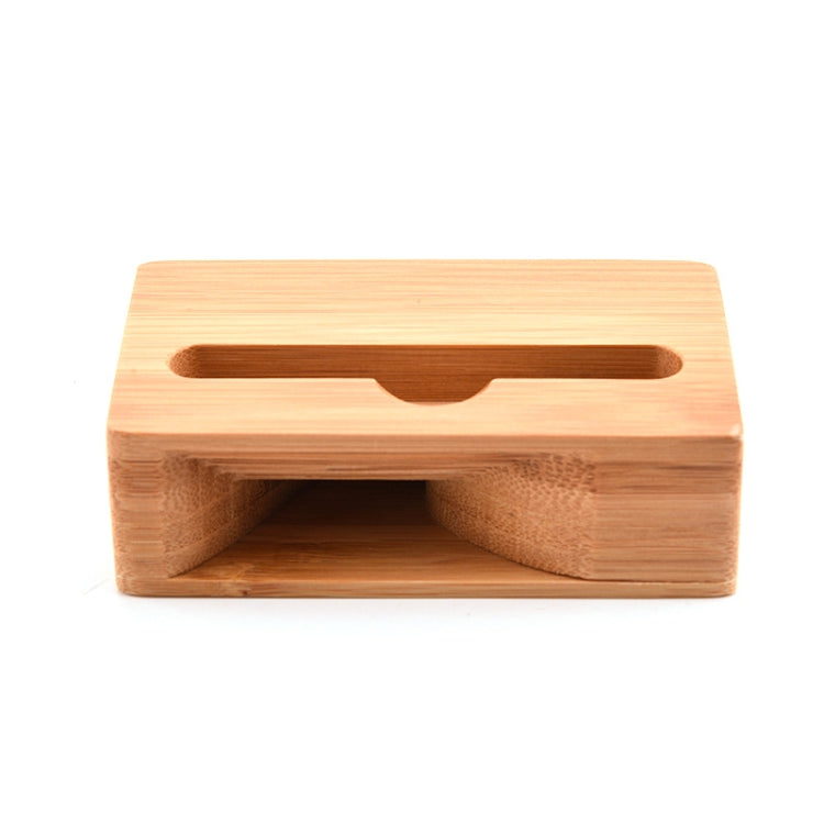 2 PCS GB050 Mobile Phone Stand Bamboo Loudspeaker - Desktop Holder by PMC TechLife | Online Shopping South Africa | PMC TechLife
