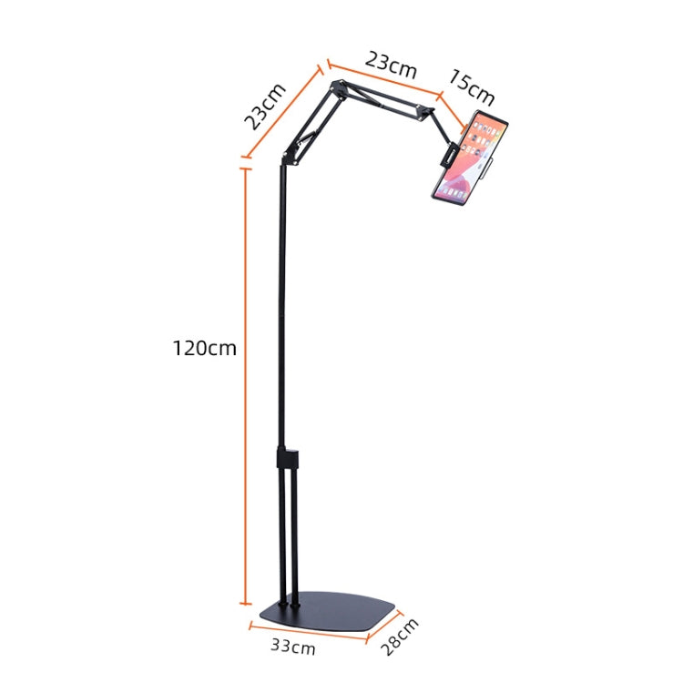 Mobile Phone Tablet Floor Cantilever Stand - Lazy Bracket by PMC TechLife | Online Shopping South Africa | PMC TechLife