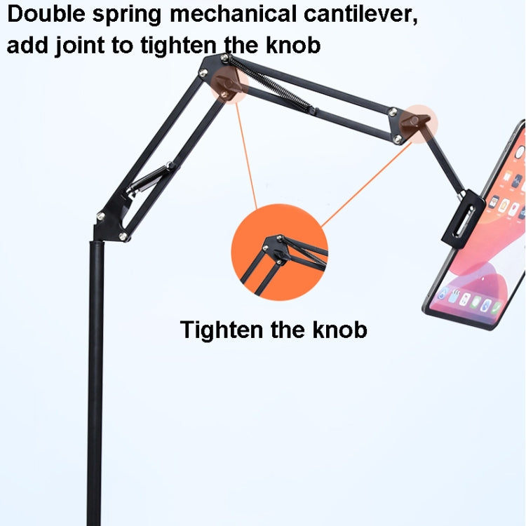 Mobile Phone Tablet Floor Cantilever Stand - Lazy Bracket by PMC TechLife | Online Shopping South Africa | PMC TechLife