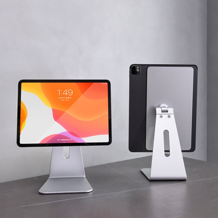AP-7SL Rotatable Aluminum Alloy Magnetic Tablet Bracket(Silver) - Desktop Holder by PMC TechLife | Online Shopping South Africa | PMC TechLife
