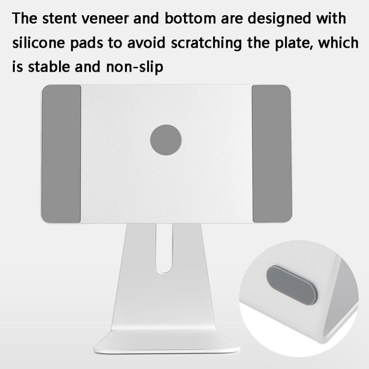 AP-7SL Rotatable Aluminum Alloy Magnetic Tablet Bracket(Silver) - Desktop Holder by PMC TechLife | Online Shopping South Africa | PMC TechLife