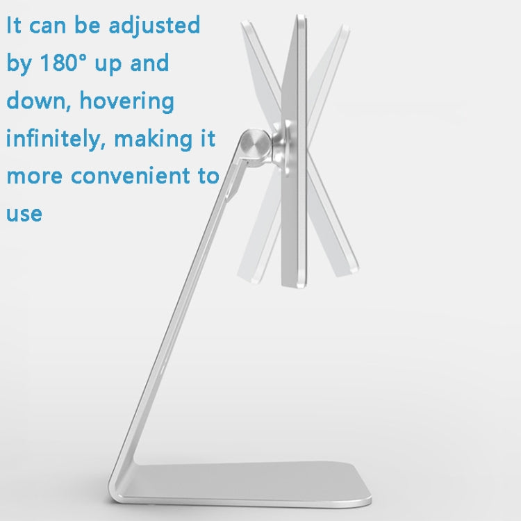 AP-7SL Rotatable Aluminum Alloy Magnetic Tablet Bracket(Silver) - Desktop Holder by PMC TechLife | Online Shopping South Africa | PMC TechLife