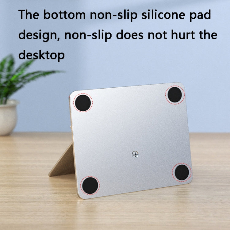 Aluminum Alloy Folding Tablet Bracket(Bright Silver) - Desktop Holder by PMC TechLife | Online Shopping South Africa | PMC TechLife