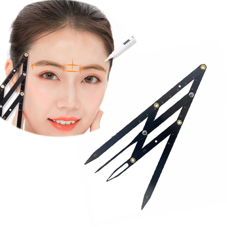 Eyebrow Ruler Three-point Positioning Balance Eyebrow Card(Black) - Eyes by PMC Jewellery | Online Shopping South Africa | PMC Jewellery