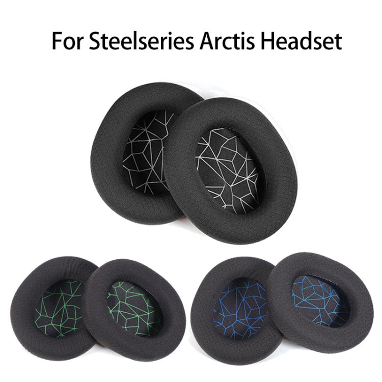 1 Pair Sponge Headset Pad for Steelseries Arctis Pro / Arctis 3 / 5 / 7(Blue Print Mesh) - Earmuff & Pad by PMC Jewellery | Online Shopping South Africa | PMC Jewellery