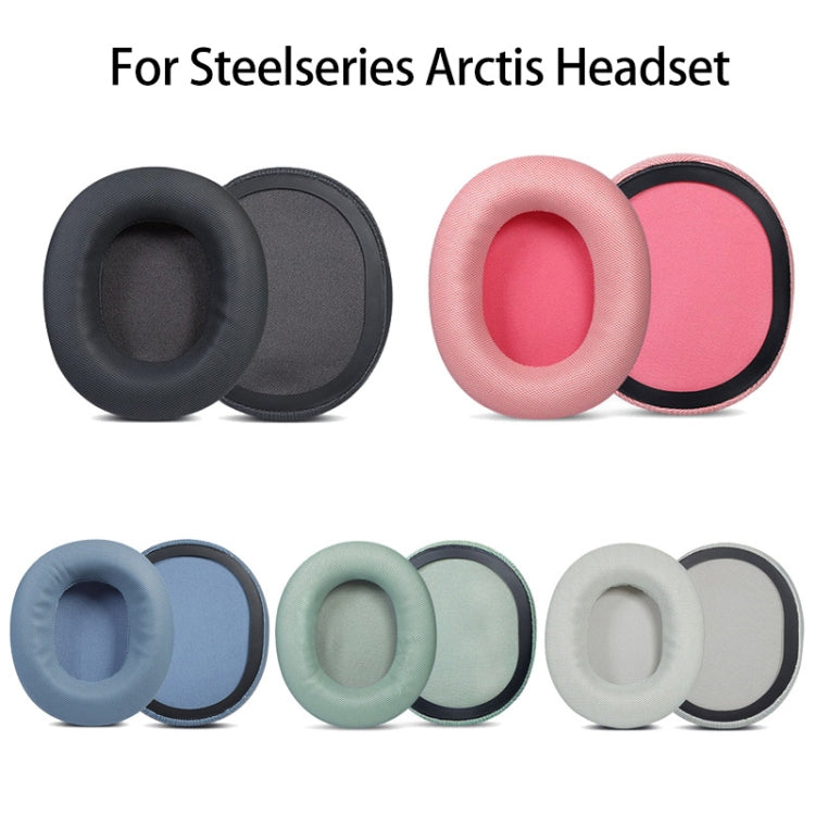 1 Pair Sponge Headset Pad for Steelseries Arctis Pro / Arctis 3 / 5 / 7(Grey Leather) - Earmuff & Pad by PMC TechLife | Online Shopping South Africa | PMC TechLife