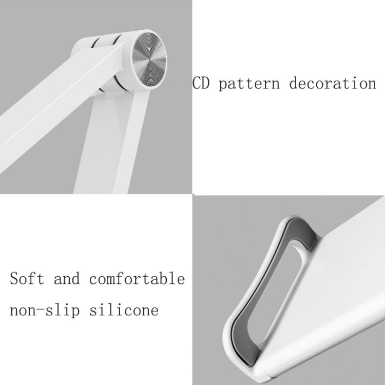 WS-2 Wall-Mounted Folding Telescopic Holder For Mobile Phone And Tablet(White) - free shipping - PMC TechLife - Order now!