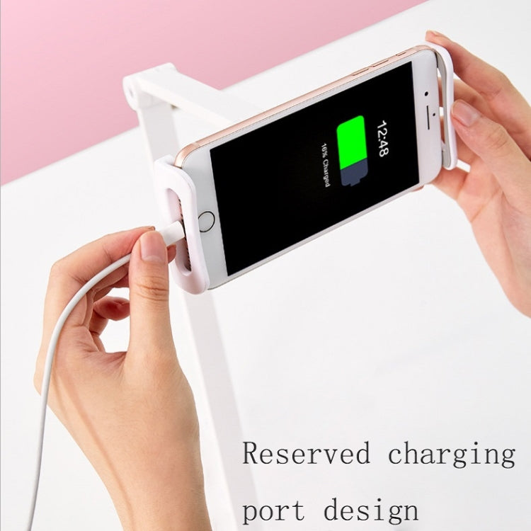 WS-2 Wall-Mounted Folding Telescopic Holder For Mobile Phone And Tablet(White) - free shipping - PMC TechLife - Order now!