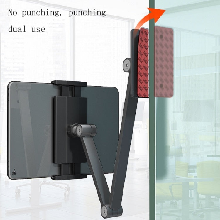 WS-2 Wall-Mounted Folding Telescopic Holder For Mobile Phone And Tablet(White) - free shipping - PMC TechLife - Order now!