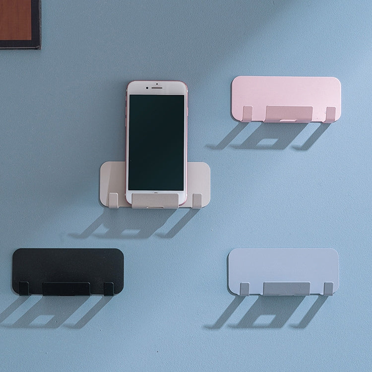 2 PCS  Punch-Free Wall-Mounted Rack Mobile Phone Charging Holder(Pink) - Hand-Sticking Bracket by PMC TechLife | Online Shopping South Africa | PMC TechLife