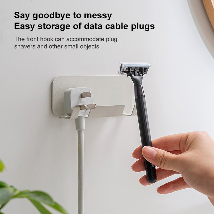 2 PCS  Punch-Free Wall-Mounted Rack Mobile Phone Charging Holder(Pink) - Hand-Sticking Bracket by PMC TechLife | Online Shopping South Africa | PMC TechLife
