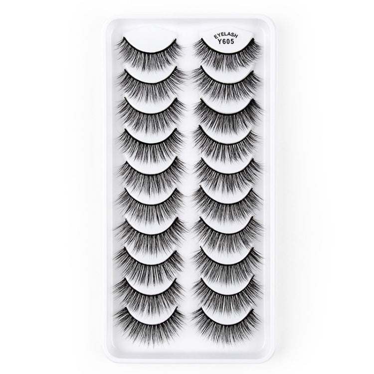 10 Pairs 3D Cat Eye False Eyelashes Naturally Thick And Fluffy Eyelashes(Y605) - Eyes by PMC Jewellery | Online Shopping South Africa | PMC Jewellery