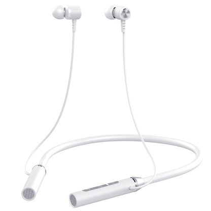 BT-63 Wireless Bluetooth Neck-mounted Magnetic Headphone(White) - Neck-mounted Earphone by PMC Jewellery | Online Shopping South Africa | PMC Jewellery