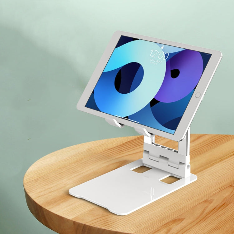 Desktop Foldable Liftable Anti-Skid Mobile Phone And Tablet Stand(White) - Desktop Holder by PMC TechLife | Online Shopping South Africa | PMC TechLife | Buy Now Pay Later Mobicred