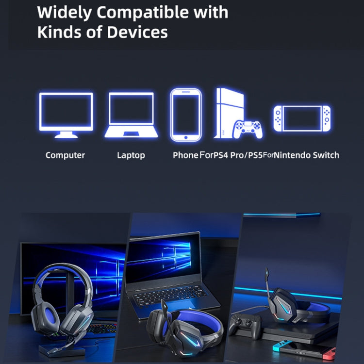 Soyto SY-G20 RGB Dual Streamer Gaming Computer Headset, Style: Lighting Version (Black) - Multimedia Headset by Soyto | Online Shopping South Africa | PMC Jewellery