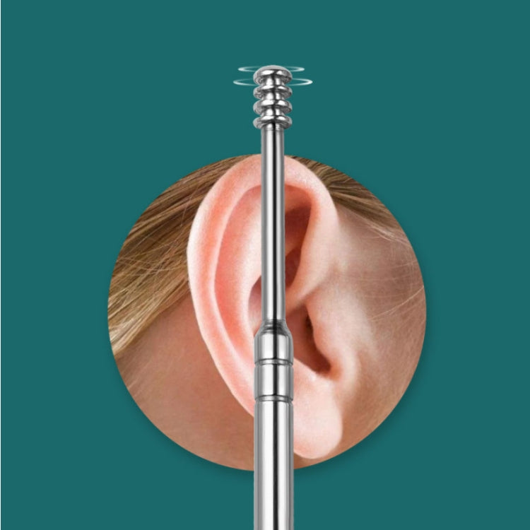 5 Sets 6 In 1 Stainless Steel Spring Spiral Portable Ear Pick, Specification: Blue - Ear Care Tools by PMC TechLife | Online Shopping South Africa | PMC TechLife