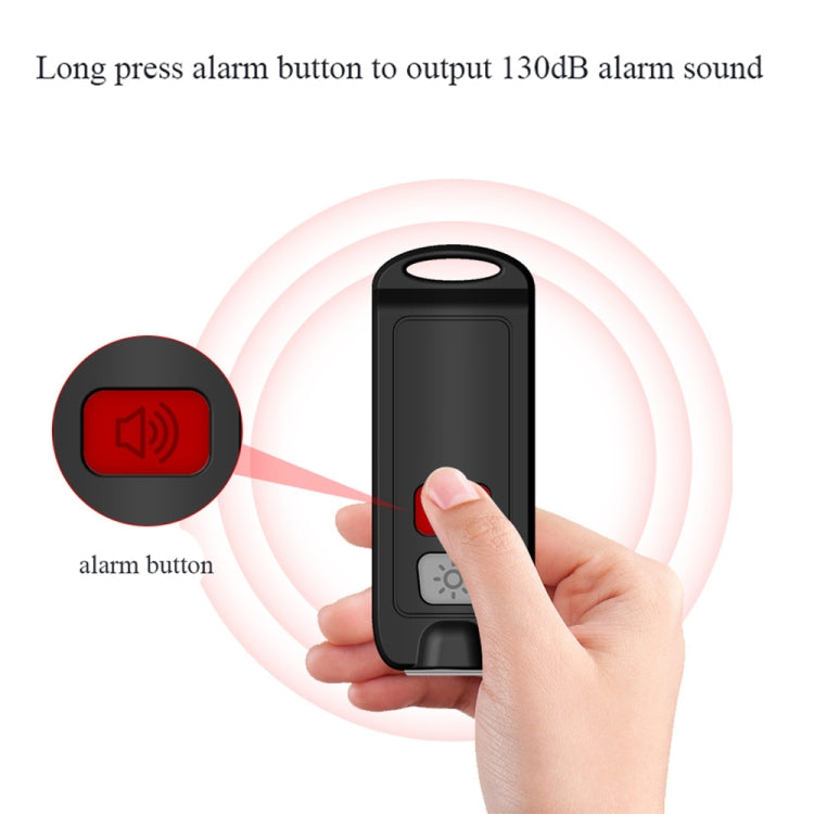 AF-2002 130dB Rechargeable Anti-Wolf Alarm Self-Defense Device With Distress Light(Blue) - free shipping - PMC TechLife - Order now!