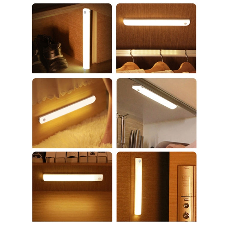 Magnetic Rechargeable Cabinet Bedside Human Body Induction Lamp, Specification: 900 mAh With Switch 35cm(White Light) - Sensor LED Lights by PMC TechLife | Online Shopping South Africa | PMC TechLife