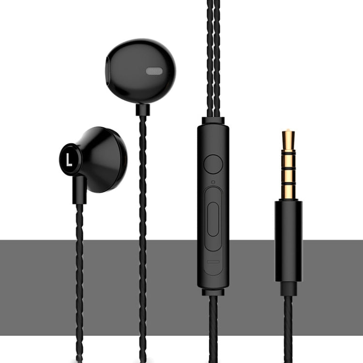 2 PCS TS720 3.5mm Heavy Bass Metal Earbud Wired Earphone(Black) - Normal Style Earphone by PMC TechLife | Online Shopping South Africa | PMC TechLife