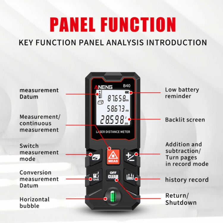 ANENG Handheld Infrared Rangefinder, Model: 80m Precision Version - Laser Rangefinder by ANENG | Online Shopping South Africa | PMC Jewellery | Buy Now Pay Later Mobicred