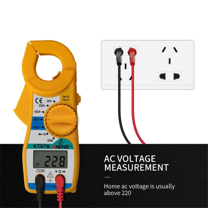 ANENG KT-87N Clamp Voltage And Current Measuring Multimeter(Blue) - Digital Multimeter by ANENG | Online Shopping South Africa | PMC Jewellery | Buy Now Pay Later Mobicred